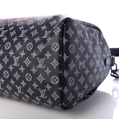 Louis Vuitton Monogram Upside Down Keepall Bandouliere 50 Ink 7 of 9