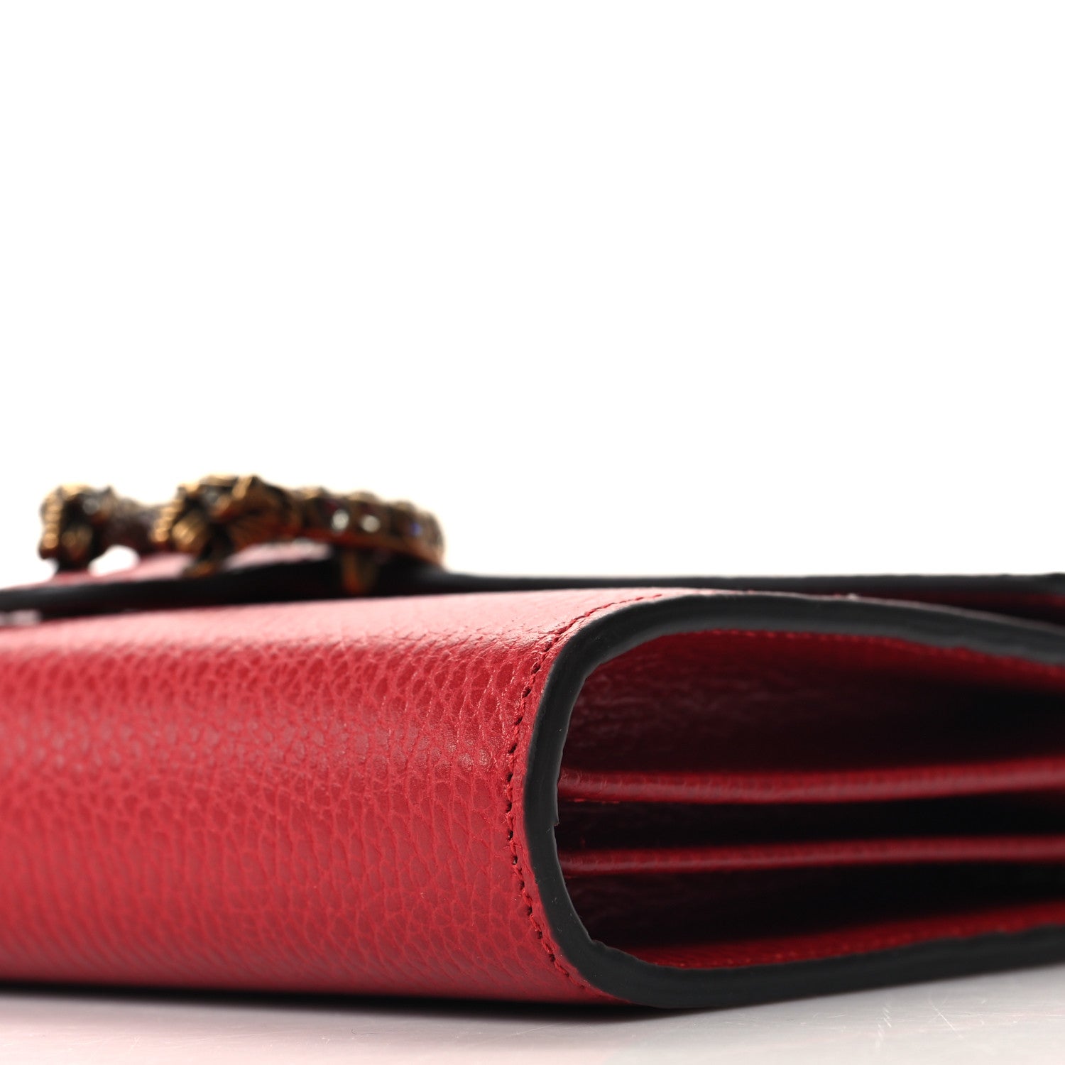 Gucci Calfskin Mini Dionysus Chain Wallet Hibiscus Red 12 of 12