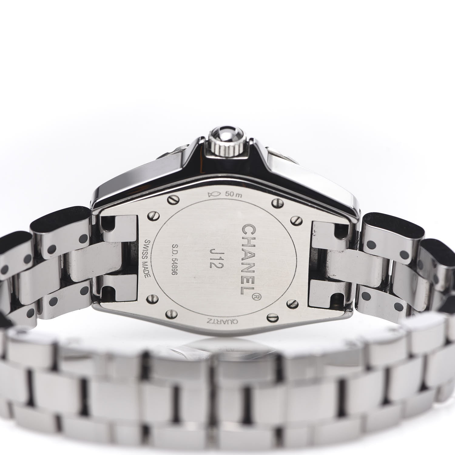 Chanel Titanium Ceramic Diamond Bezel 33mm J12 Quartz Watch 5 of 7