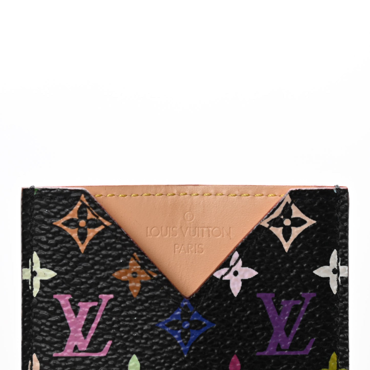 Monogram Multicolor Mirror and Case Pouch Black