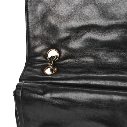 Chanel Lambskin Quilted Medium Double Flap Bag Black 14 of 19