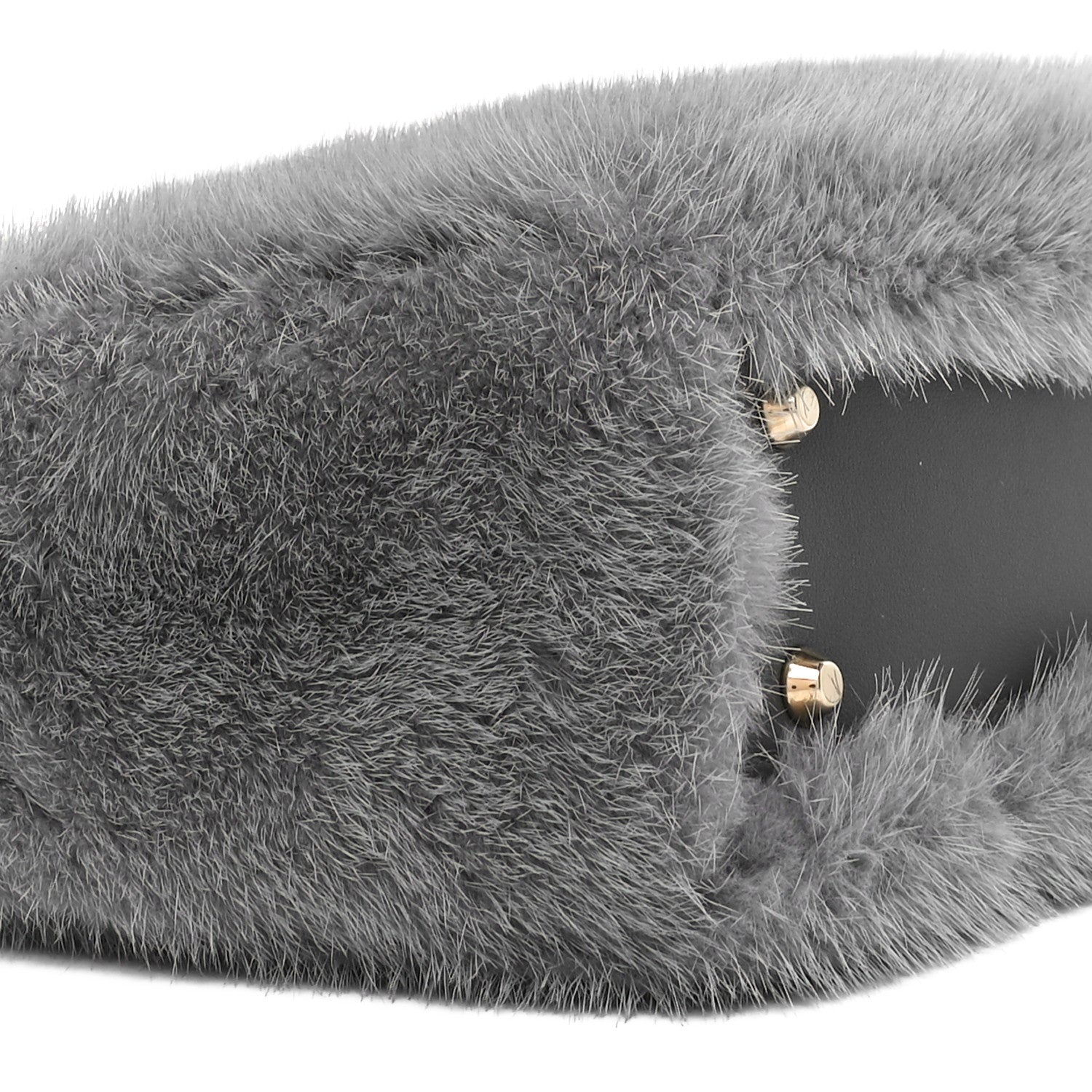 Christian Dior Mink Fur Mini Lady Dior Grey 8 of 9