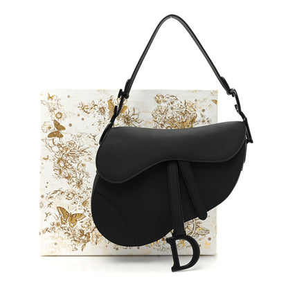 Christian Dior Ultra Matte Calfskin Saddle Bag Black 12 of 12