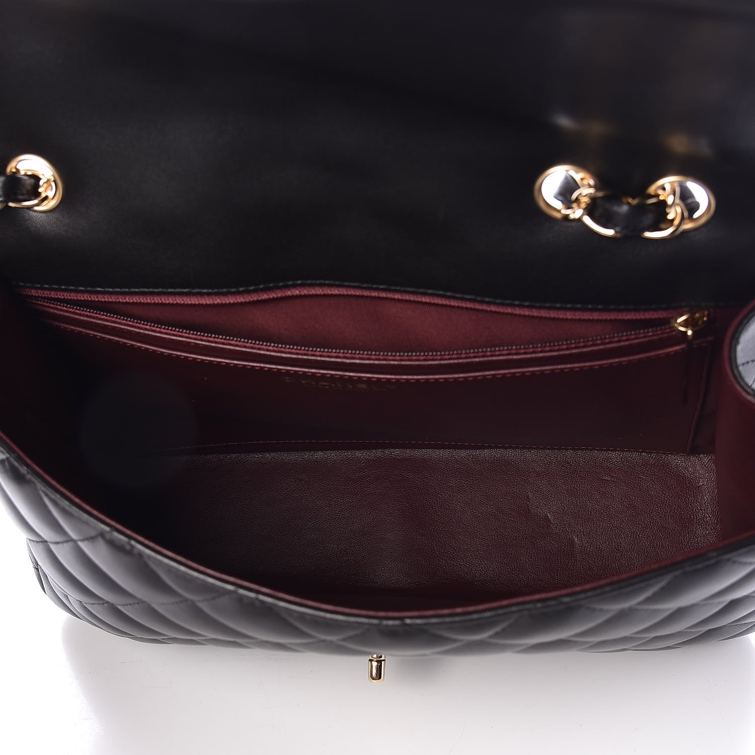 Chanel Lambskin Quilted Jumbo Single Flap Black 8 of 12