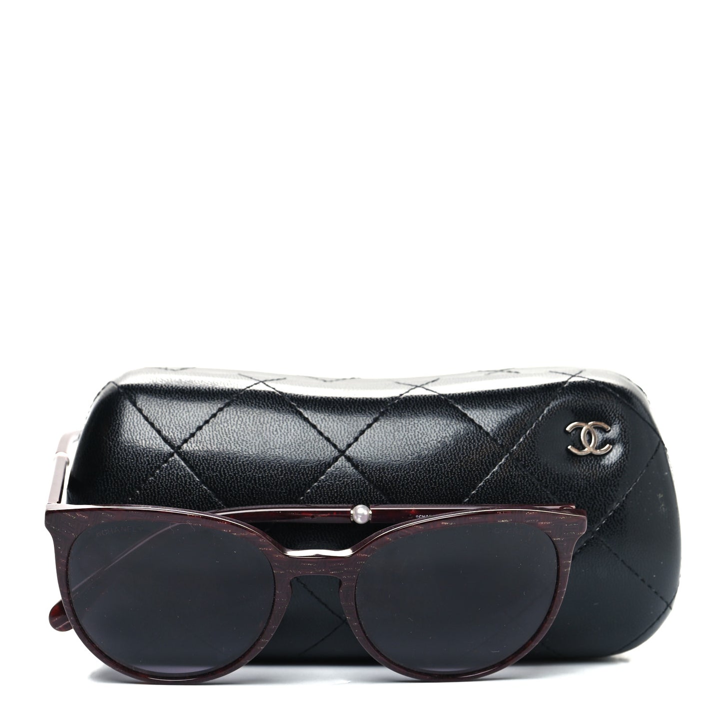 Acetate Butterfly Pearl Sunglasses 5394-H Burgundy