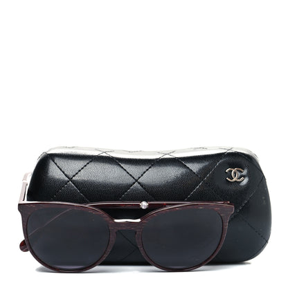 Chanel Acetate Butterfly Pearl Sunglasses 5394-H Burgundy 8 of 8