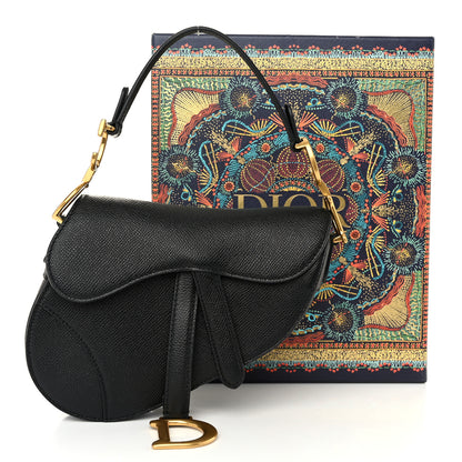 Christian Dior Grained Calfskin Mini Saddle Bag Black 12 of 12