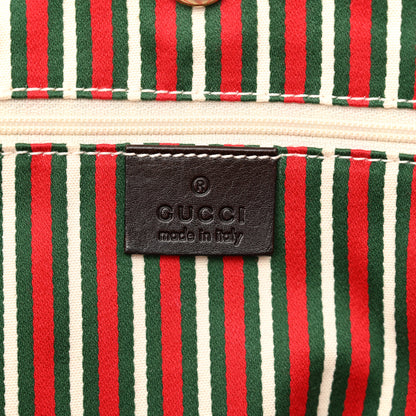 Gucci Monogram Medium New Britt Tote Brown 6 of 12