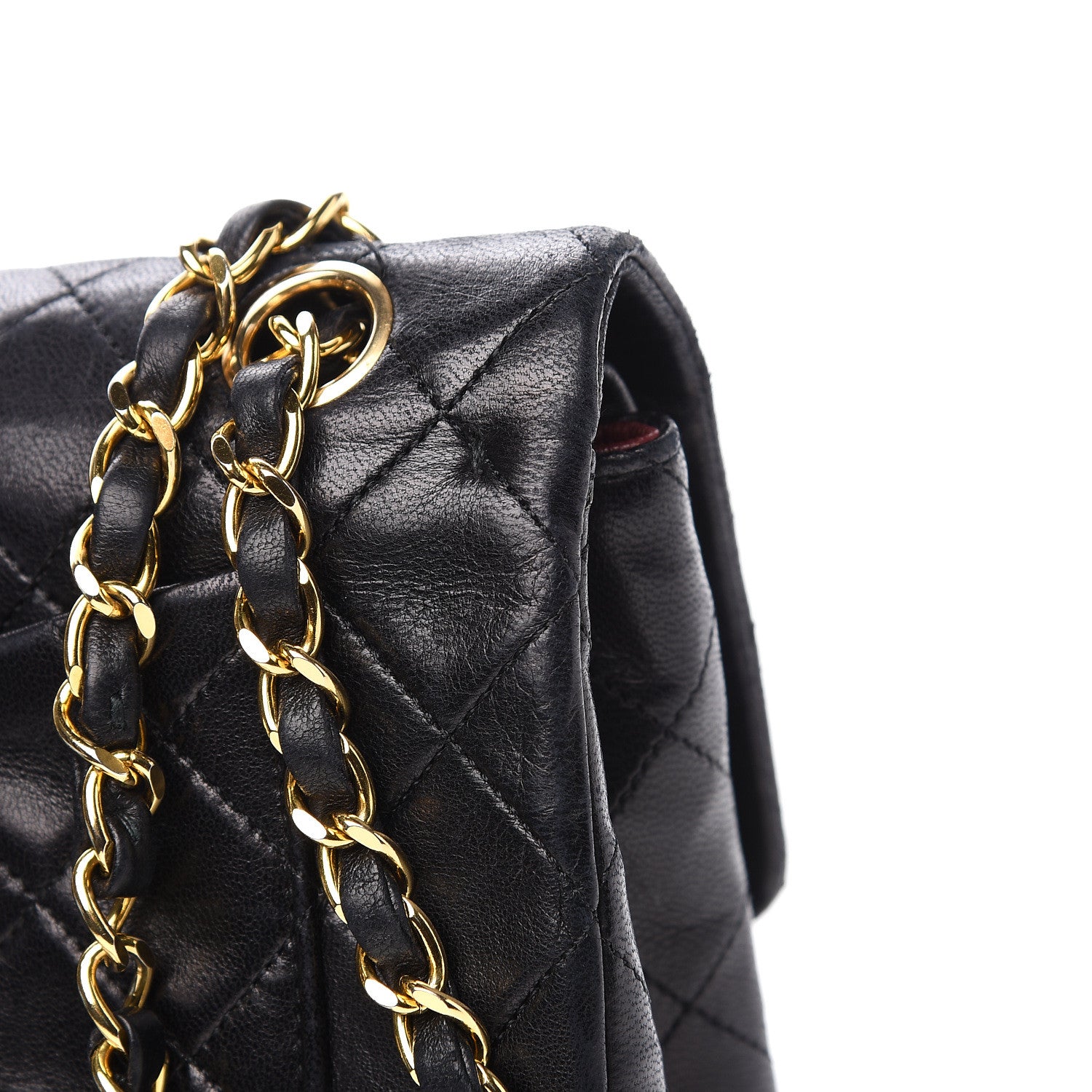 Chanel Lambskin Quilted Small Double Flap Black 10 of 16