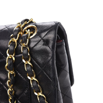 Chanel Lambskin Quilted Small Double Flap Black 10 of 16
