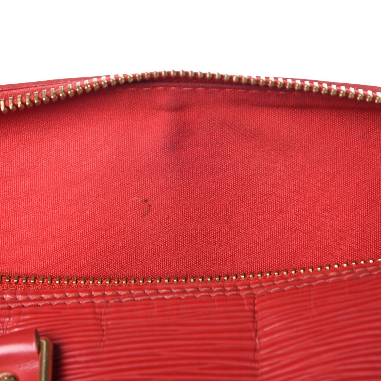 Louis Vuitton Epi Speedy 30 Castillan Red 12 of 19