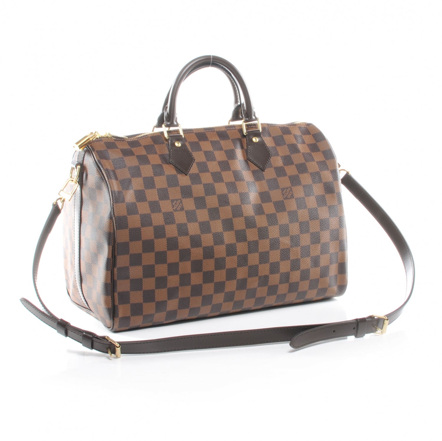 Louis Vuitton Damier Ebene Speedy Bandouliere 35 3 of 10