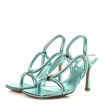 Bottega Veneta Multi Strap 95mm Sandals Icy 38.5 Moon 4 of 13