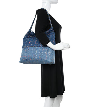 Chanel Denim Sequin Chanel 22 Blue 3 of 12