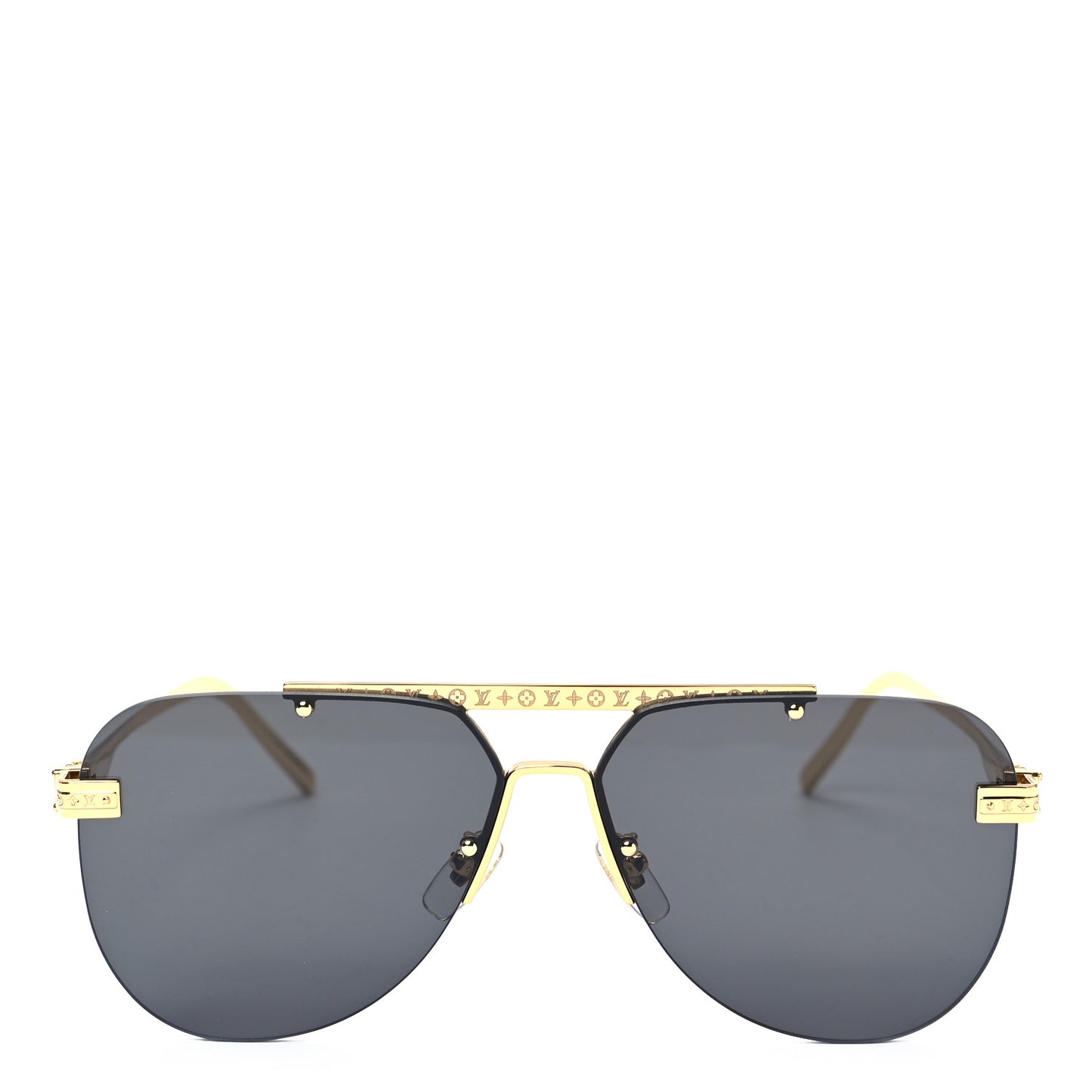 Metal LV Ash Sunglasses Z1261E Gold