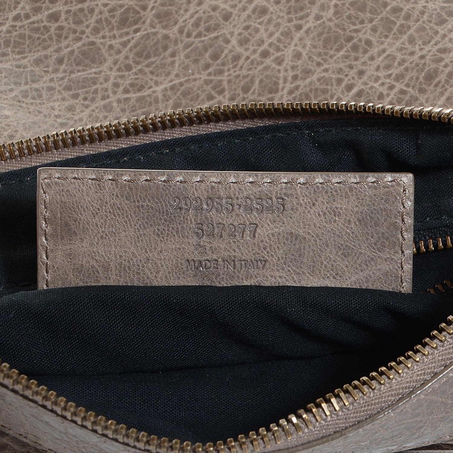 Balenciaga Agneau Classic Hardware Flat Handle Clutch Gris Poivre 8 of 11