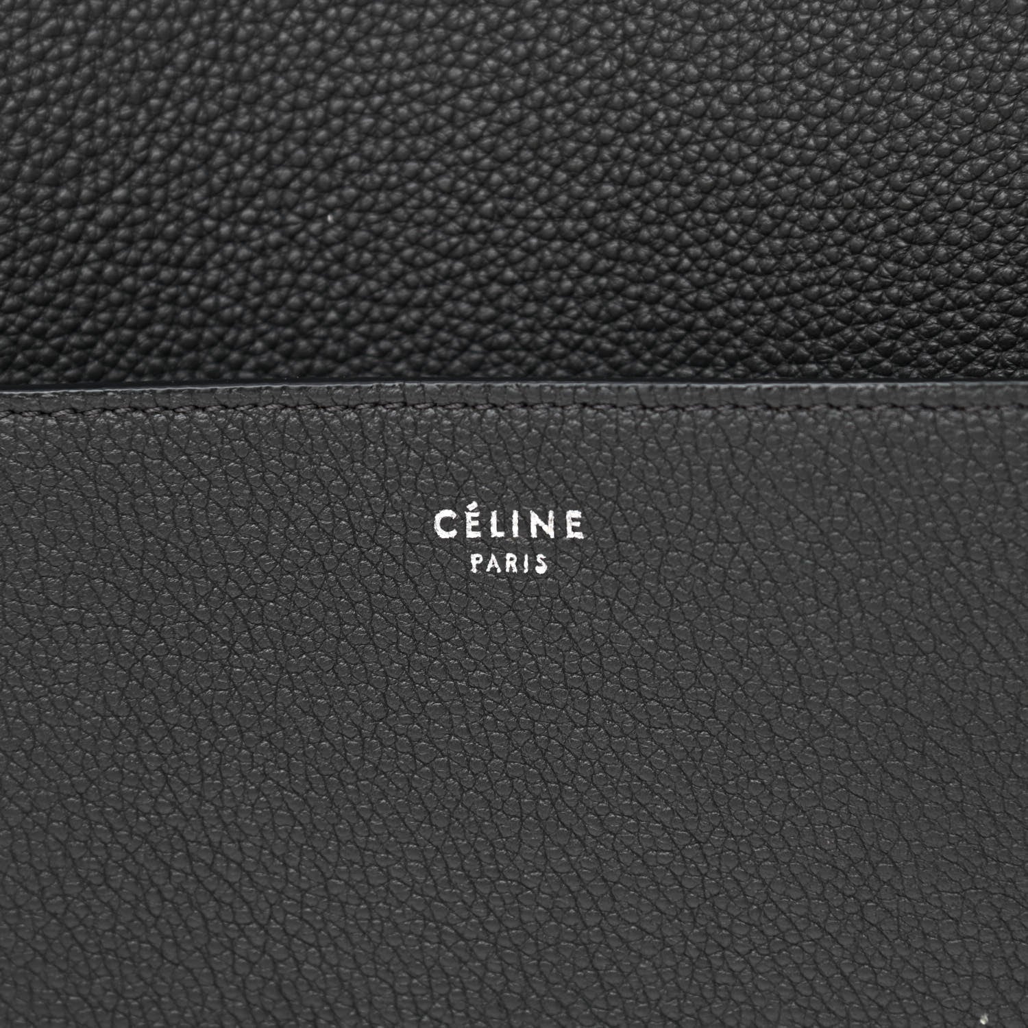 Celine Soft Grained Calfskin Sangle Bucket Bag Anthracite 6 of 8