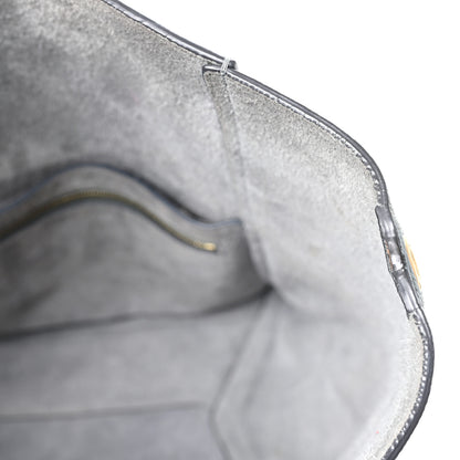 Celine Soft Grained Calfskin Sangle Bucket Bag Storm 10 of 10