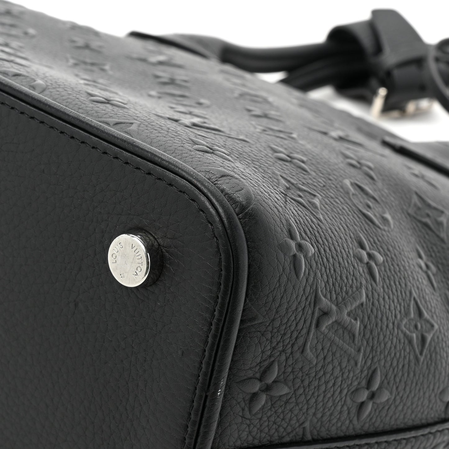 Calfskin Monogram Embossed Revelation Lockit PM Black