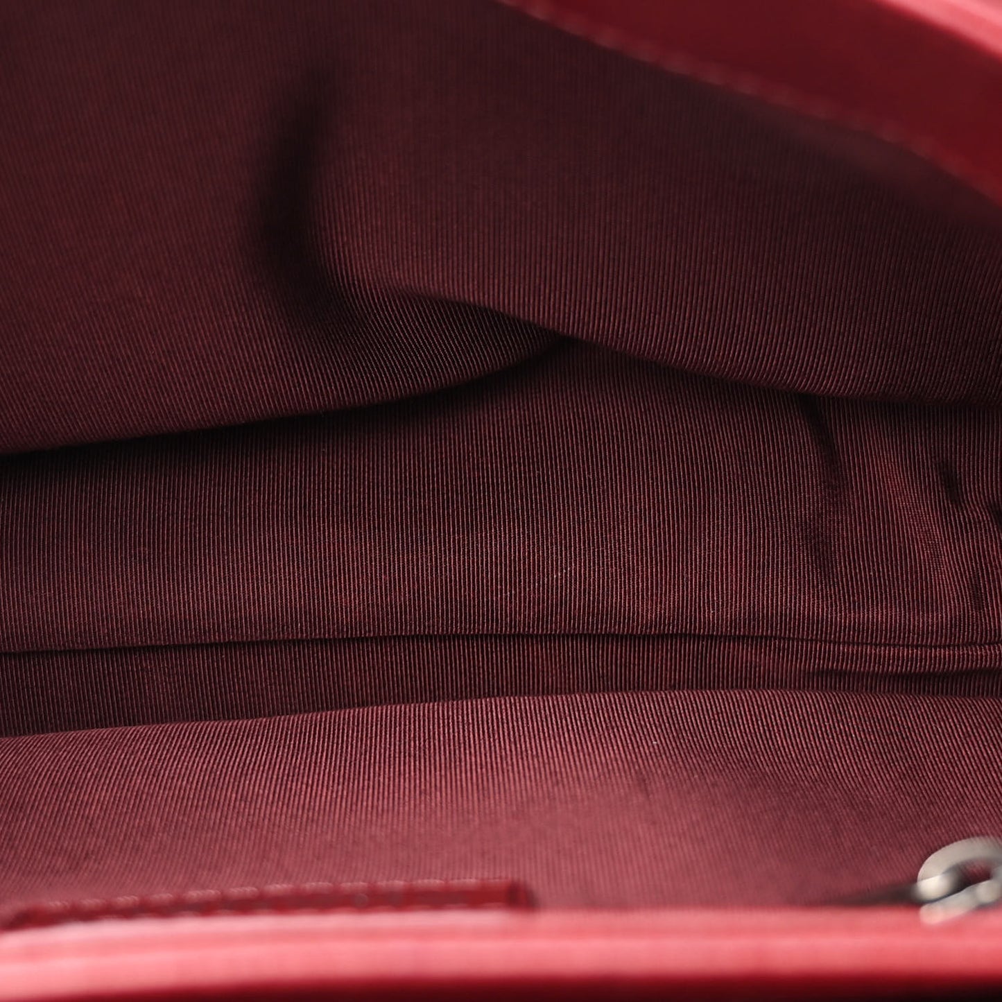 Caviar Quilted Medium Rock In Rome Single Flap Burgundy