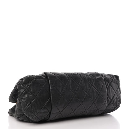 Chanel Iridescent Calfskin Large Chic Quilt Flap Black 4 of 13