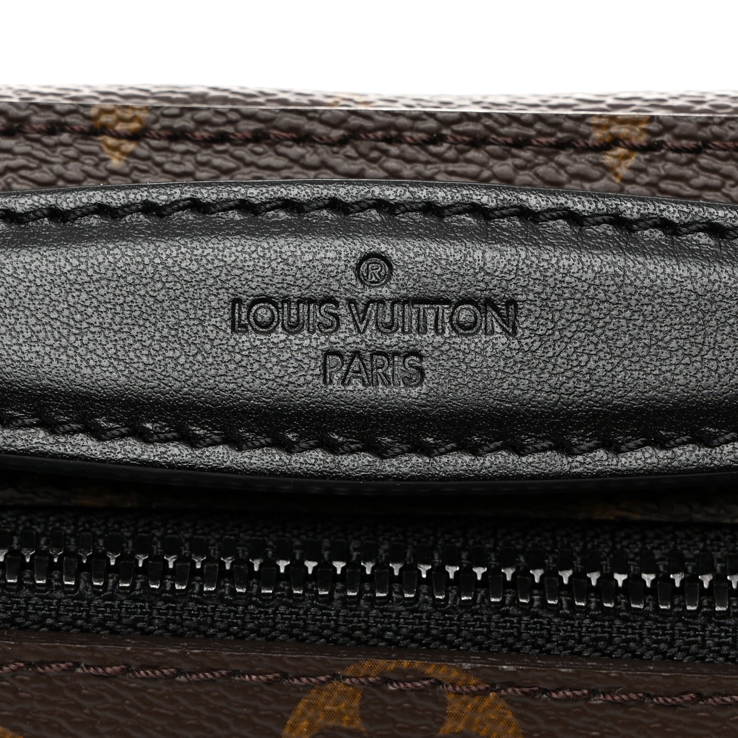 LOUIS VUITTON Monogram Macassar Handle Soft Trunk Black