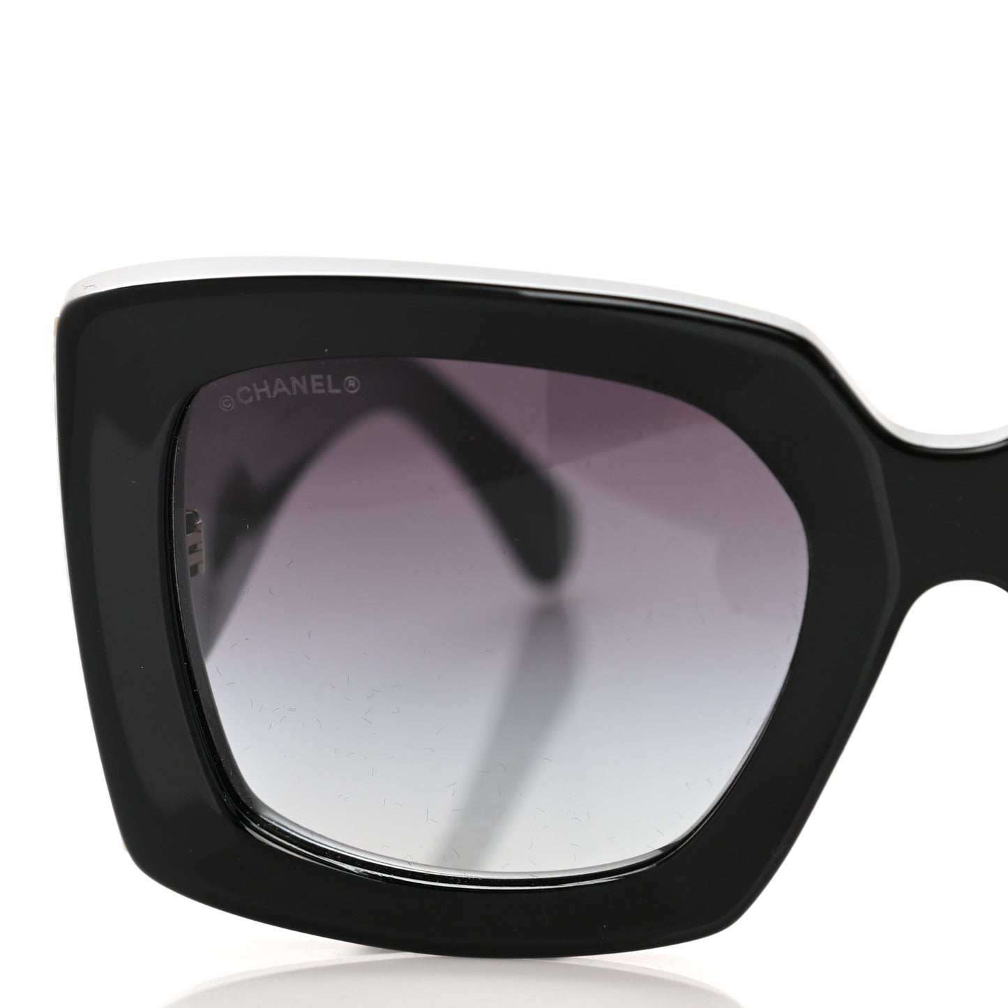 Acetate Rectangle Sunglasses 5435 Black