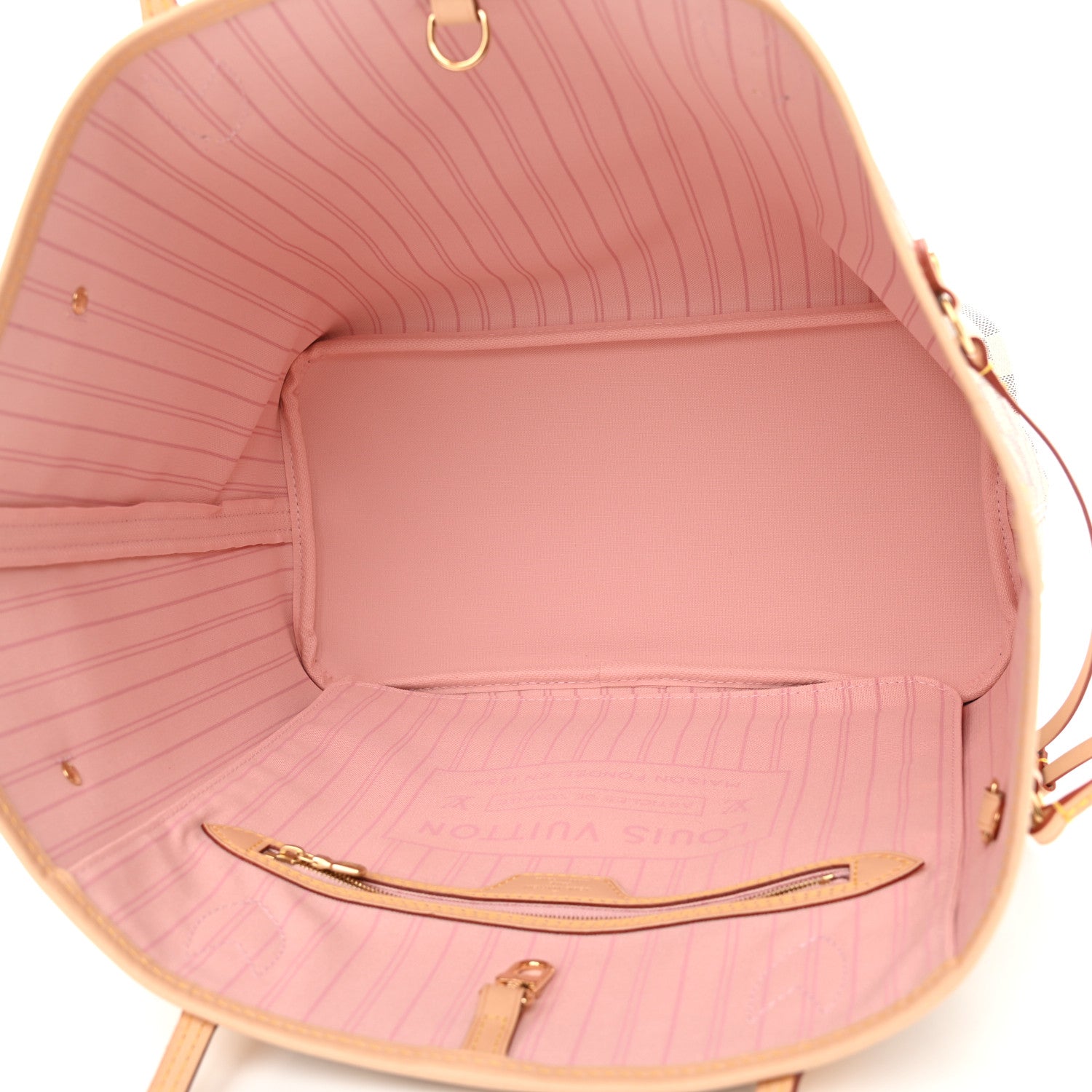 Louis Vuitton Damier Azur Neo Neverfull MM Rose Ballerine 6 of 10