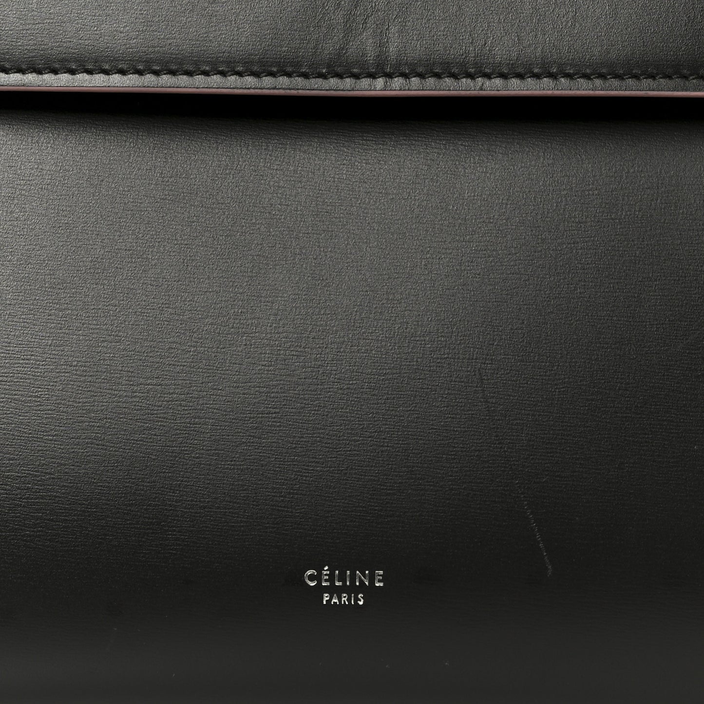 Smooth Calfskin Mini Belt Bag Dark Grey Pink