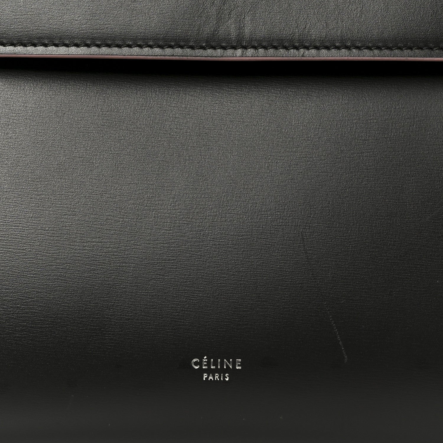 Celine Smooth Calfskin Mini Belt Bag Dark Grey Pink 8 of 11