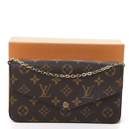 Louis Vuitton Monogram Pochette Felicie Chain Wallet Fuchsia 11 of 11