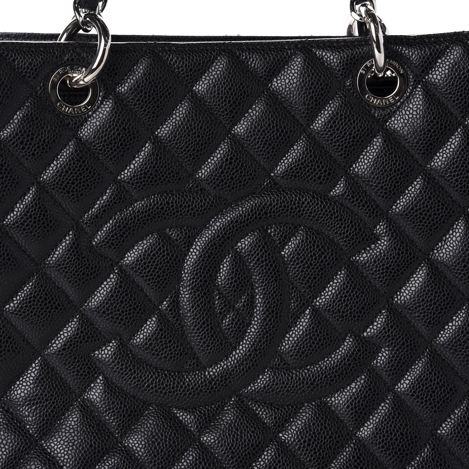 Chanel Caviar Quilted Grand Shopping Tote GST Black 10 of 10