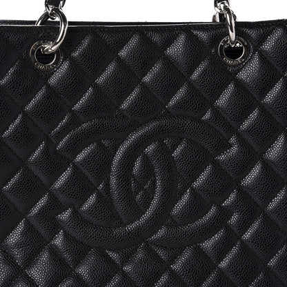 Chanel Caviar Quilted Grand Shopping Tote GST Black 10 of 10