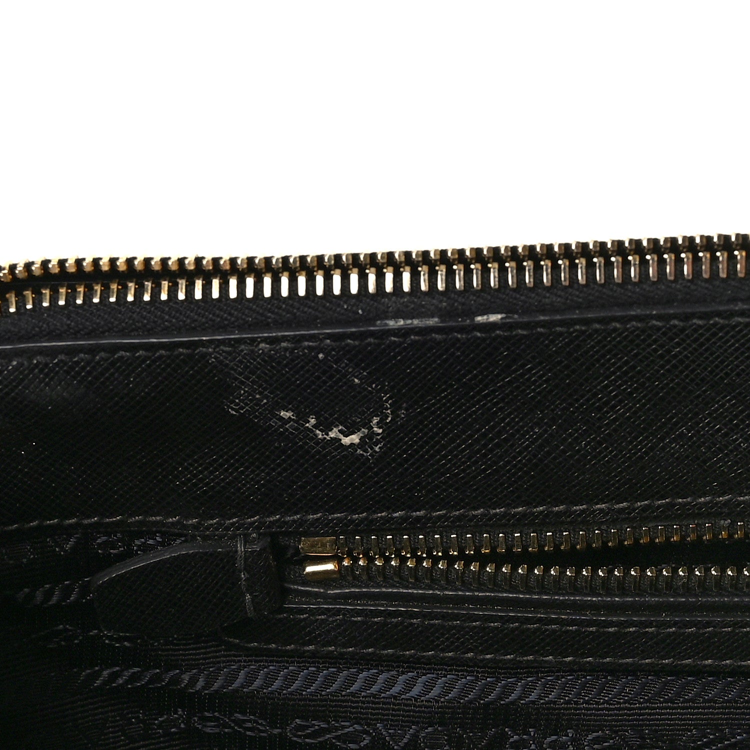 Prada Saffiano Vernice Medium Double Zip Tote Black 11 of 12