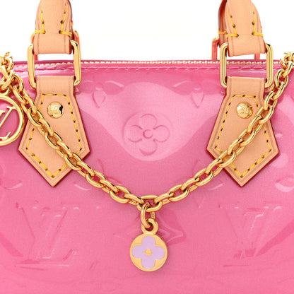 Louis Vuitton Vernis Monogram Nano Speedy Neon Pink 7 of 9