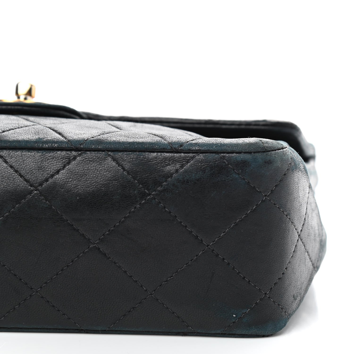 Chanel Lambskin Quilted Mini Square Flap Bag Black 7 of 9
