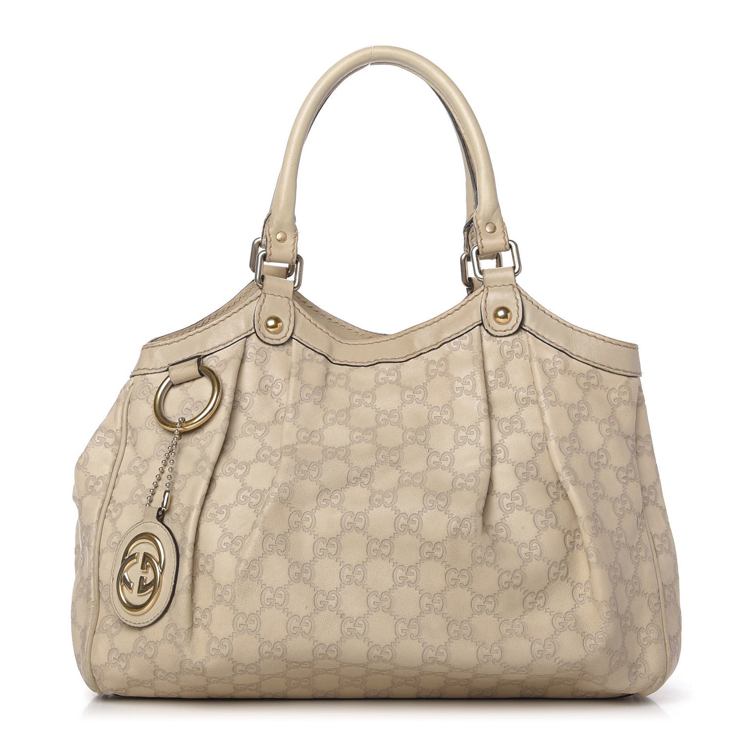 Guccissima Medium Sukey Tote Mystic White