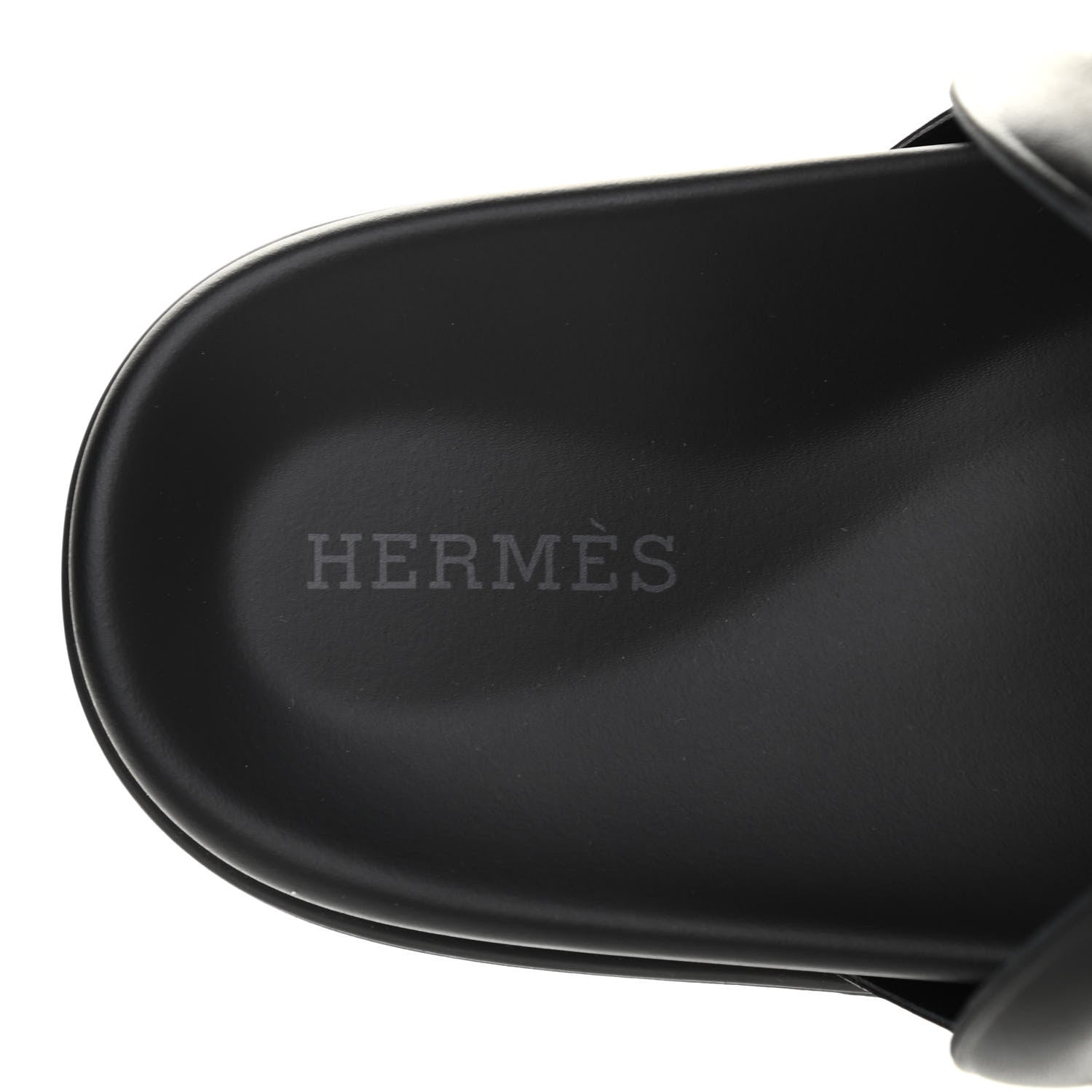 Hermes Nappa Extra Sandals 36.5 Black 6 of 8