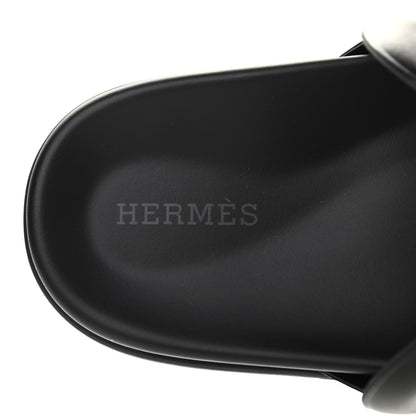 Hermes Nappa Extra Sandals 36.5 Black 6 of 8
