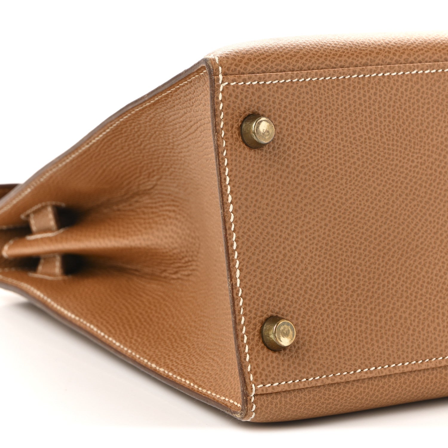 Hermes Courchevel Kelly Sellier 28 Gold 9 of 10