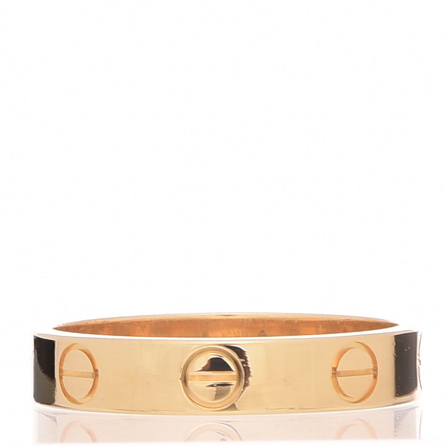 18K Yellow Gold 3.5mm LOVE Wedding Band Ring 51 5.75
