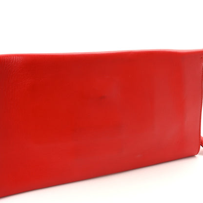 Salvatore Ferragamo Nuage Calfskin Afef Lock Story Gancini Clutch Red 7 of 8