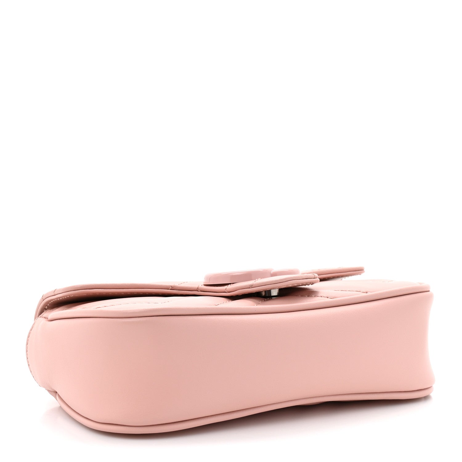 Gucci Calfskin Matelasse Monochrome GG Marmont Chain Belt Bag Perfect Pink 4 of 11