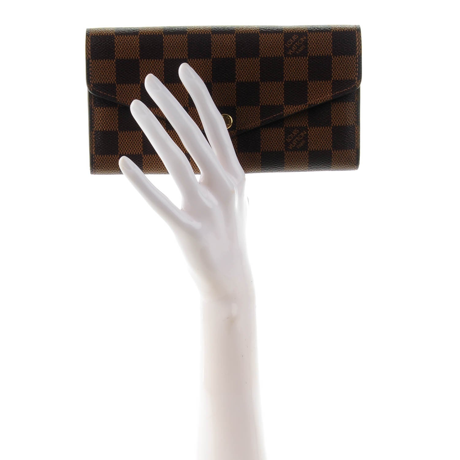 Louis Vuitton Damier Ebene Sarah Wallet NM 2 of 7