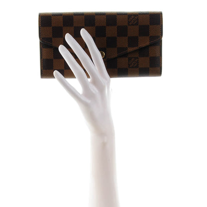 Louis Vuitton Damier Ebene Sarah Wallet NM 2 of 7