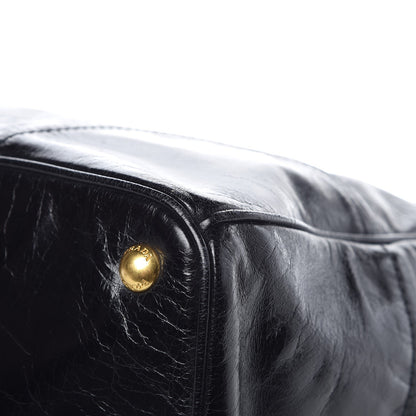 Prada Vitello Shine Tote Black 11 of 14