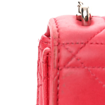Christian Dior Lambskin Cannage Miss Dior Promenade Pouch Fuchsia 5 of 14