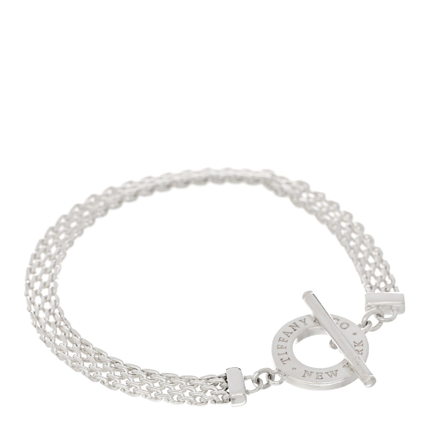 Tiffany Sterling Silver Somerset Toggle Bracelet 1 of 3
