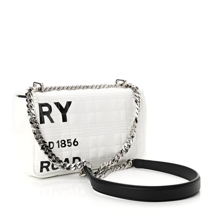 Burberry Patent Quilted Horseferry Print Small Lola Bag White 3 of 10