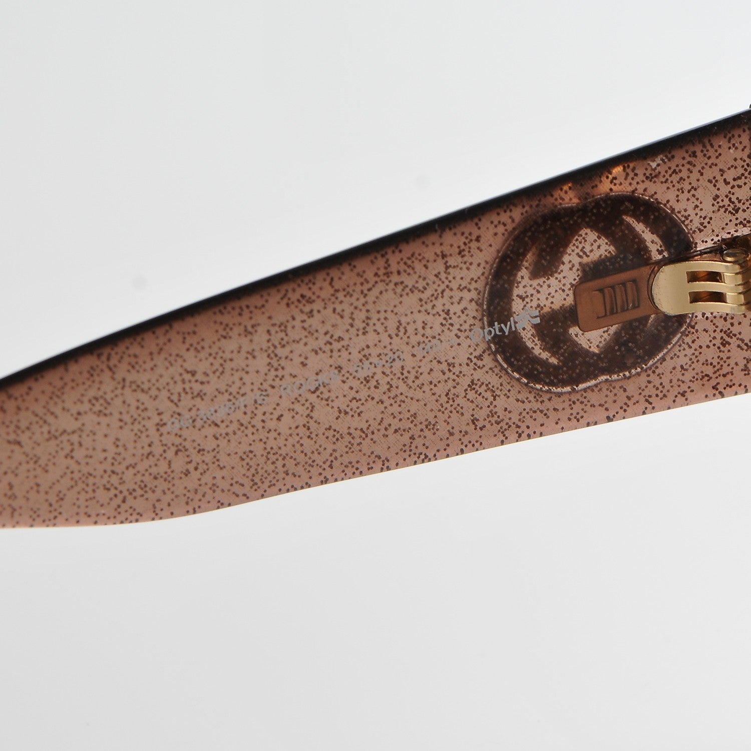 Gucci Glitter Square Sunglasses 3836/F/S Brown Pink 6 of 7